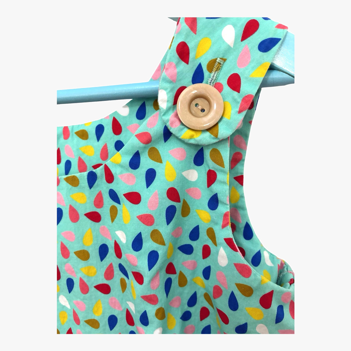 Raindrop Print Pinafore Dress