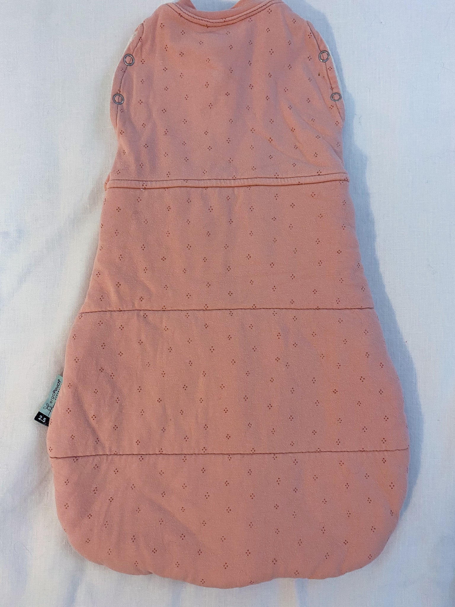ergoPouch Cocoon Swaddle Bag — Dusty Rose, 2.5 TOG, Size 0000 (Pre-loved)
