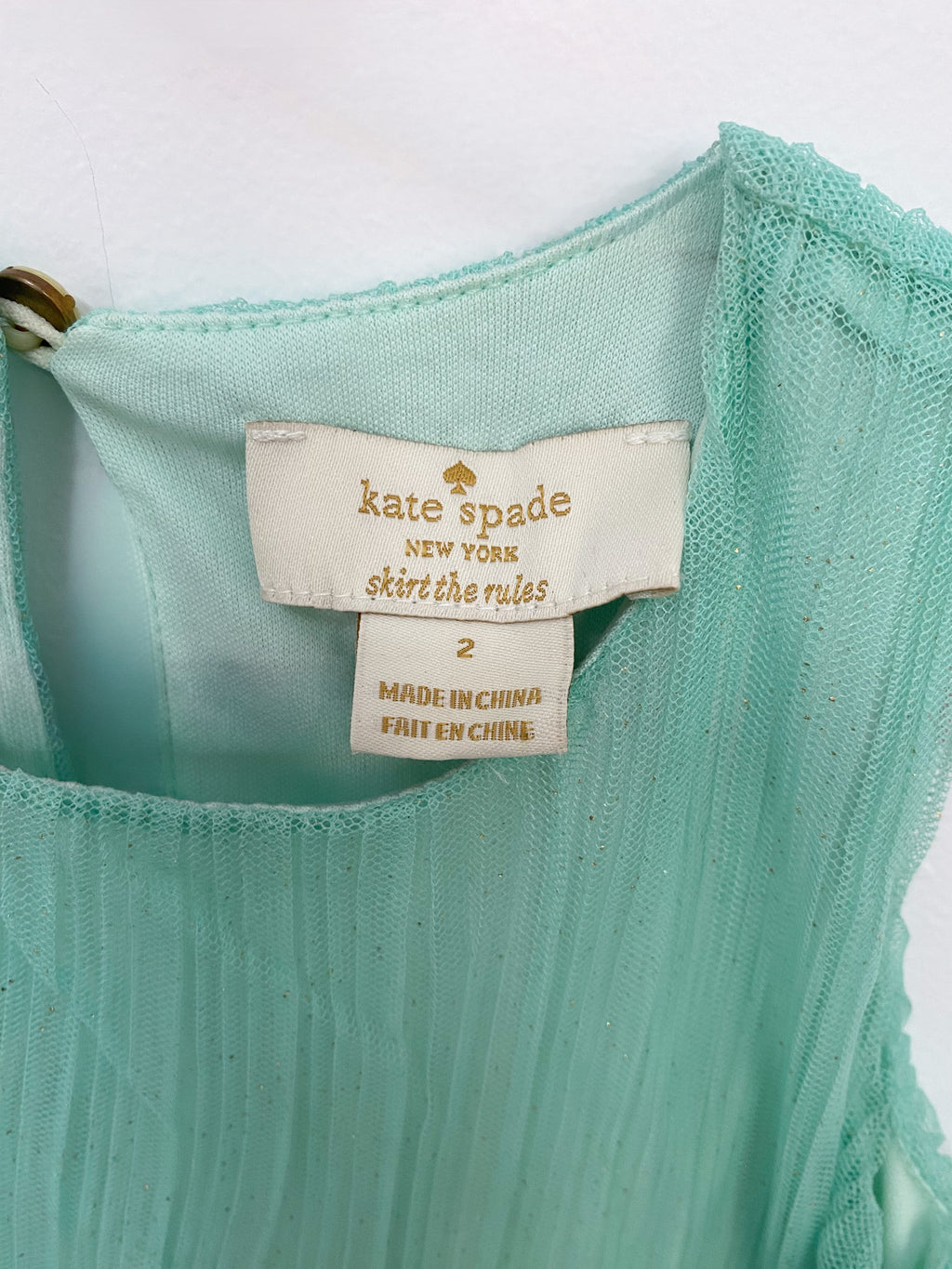 Kate Spade Party Dress in Mint (Size 2)