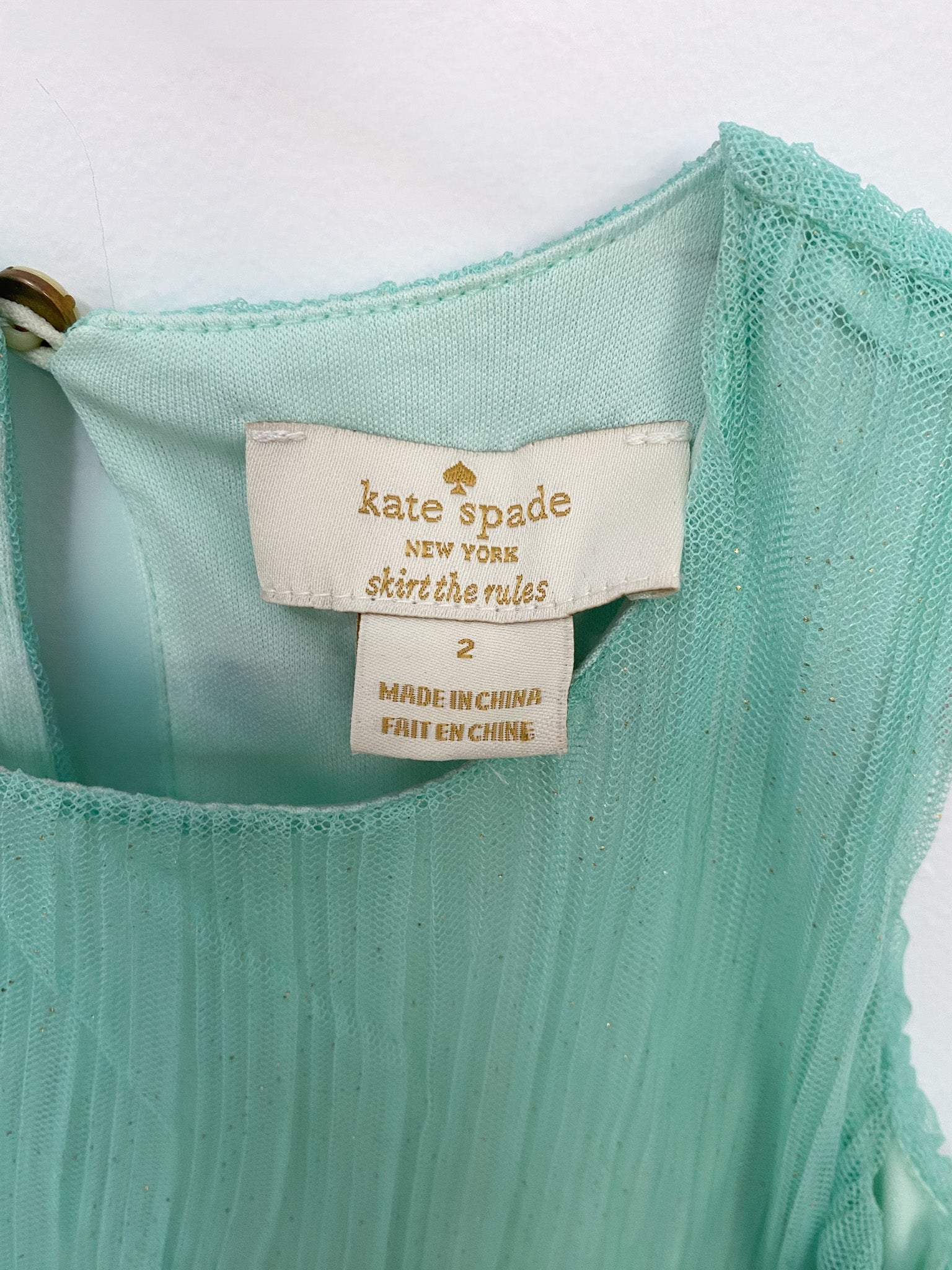 Kate Spade Party Dress in Mint (Size 2)